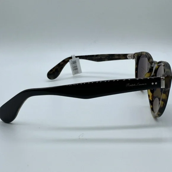 Ralph Lauren Sunglasses Women 0RL8146P 49 5613R5 Shiny Black on Spotty Havana